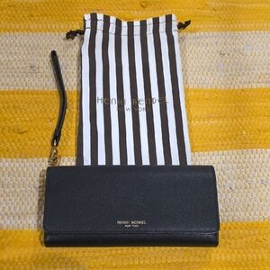 Henri Bendel Black Wristlet Clutch